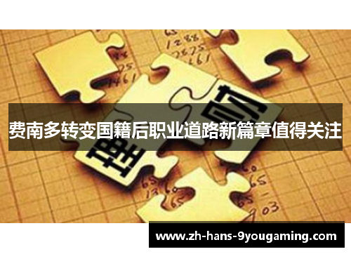 费南多转变国籍后职业道路新篇章值得关注 费南多转变国籍后职业道路新篇章值得关注